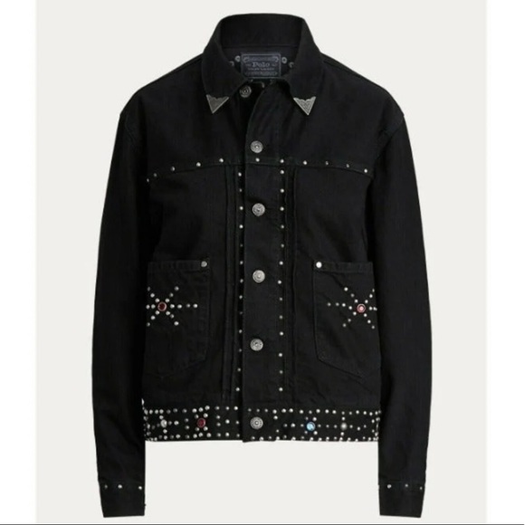 Polo Ralph Lauren Black jean jacket NWT